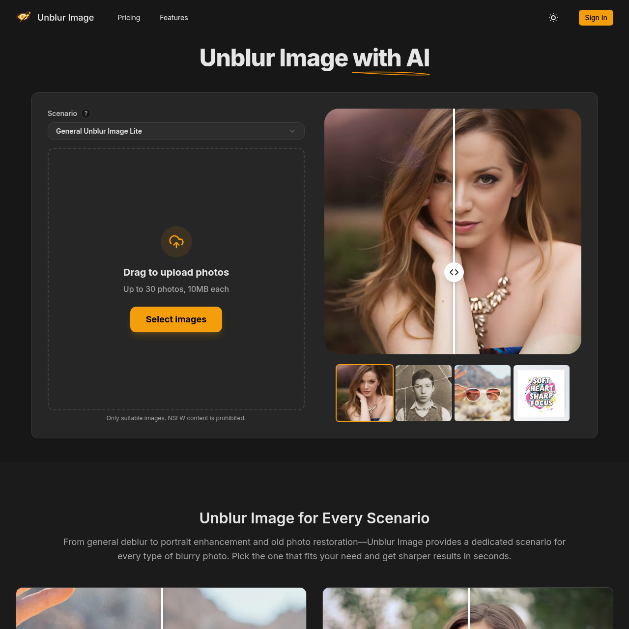 Remove Blur From Images Online