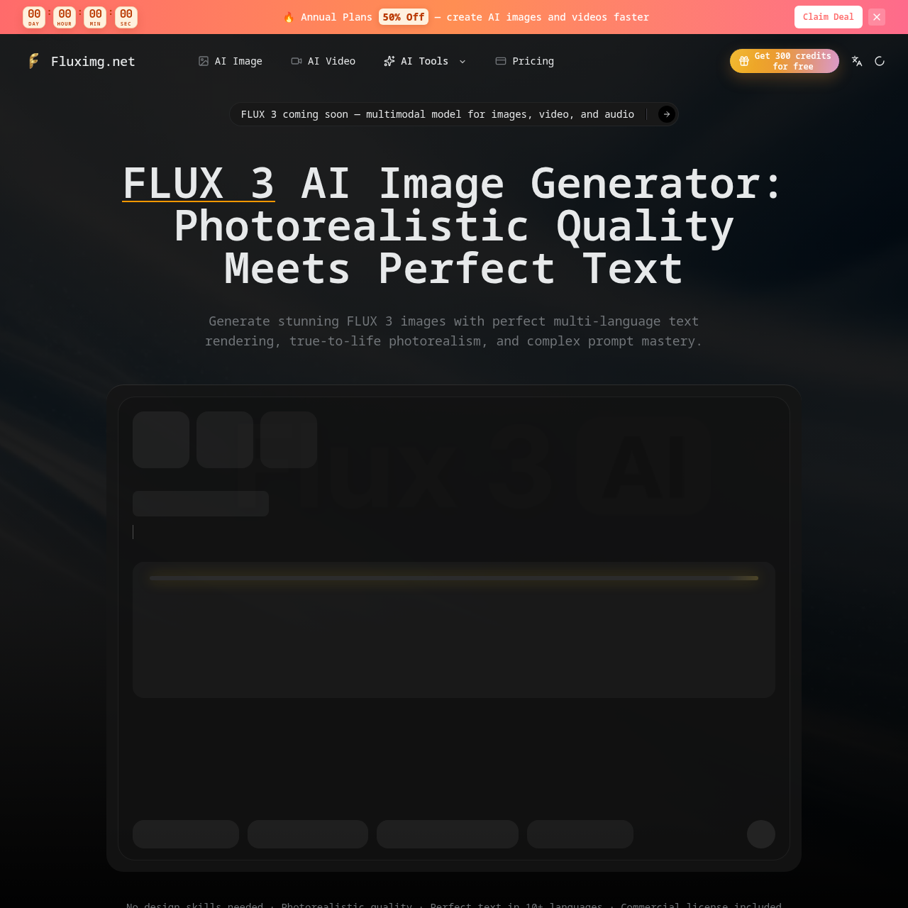 Photorealistic AI images with perfect multi-language text rendering.