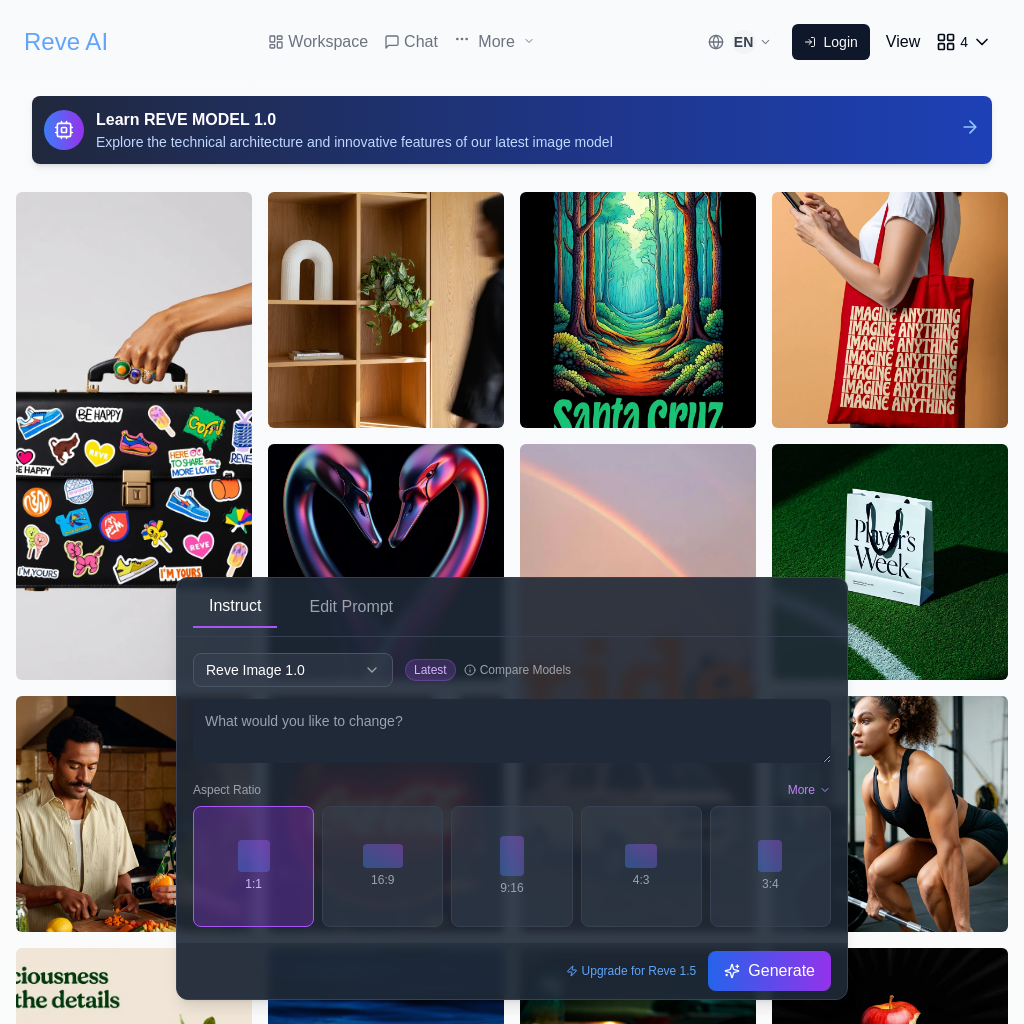 Reve AI: Free AI Image Generator - Reve Image 1.0