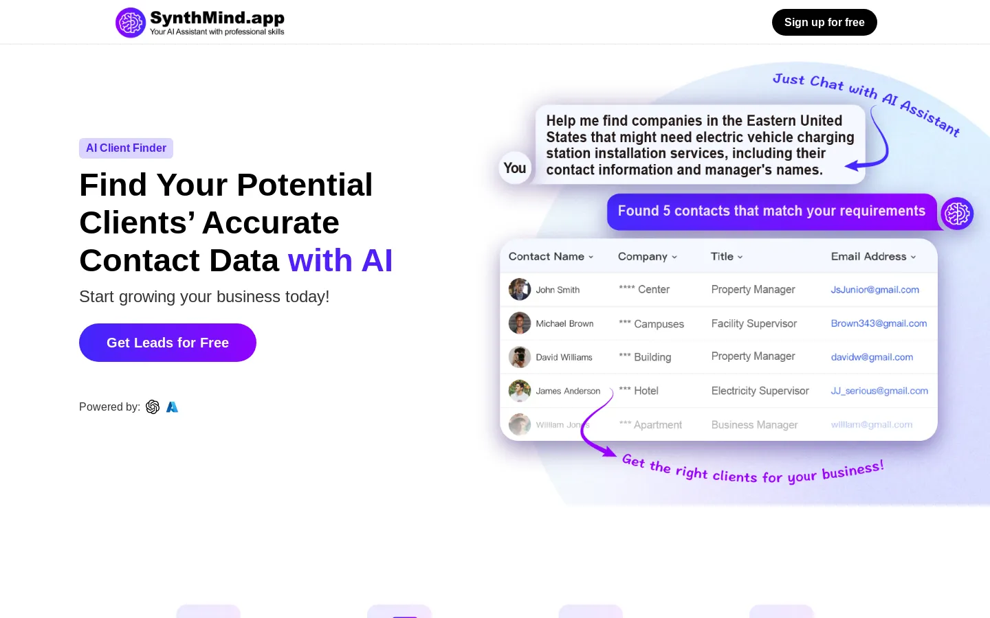 Leads AI 3 - AI Client Finder - SynthMind AI