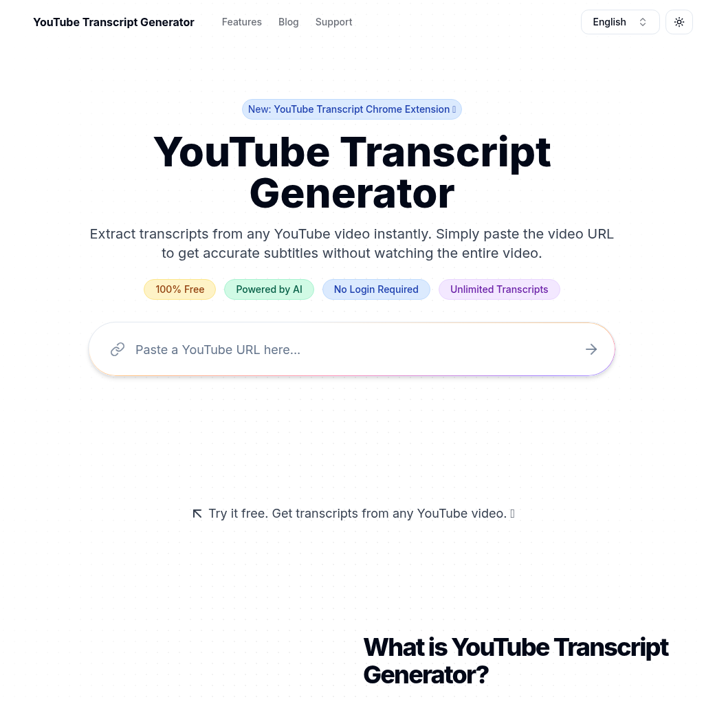 Extract, search, and download YouTube transcripts