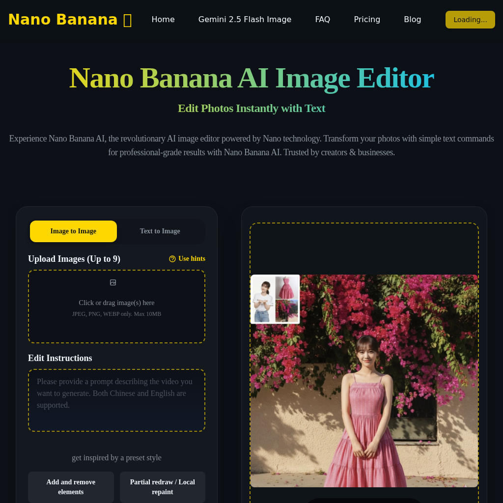 Nano Banana AI Image Generator: Edit & Create with Gemini 2.5