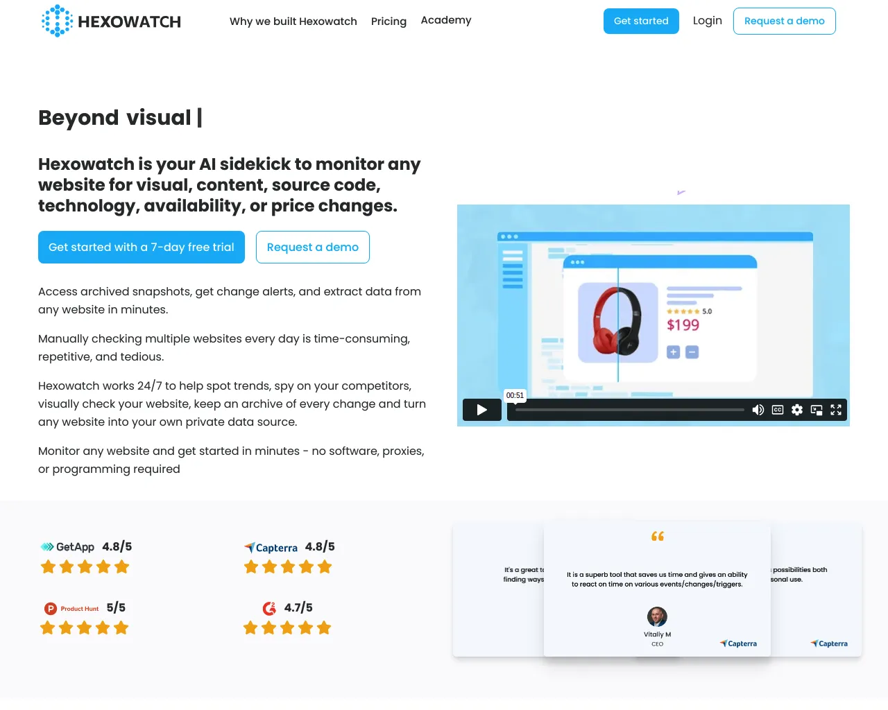 Beyond Availability and Prices, 3Rd Party Websites as a Data Source, Visual Website Monitoring, Competitor Tracking