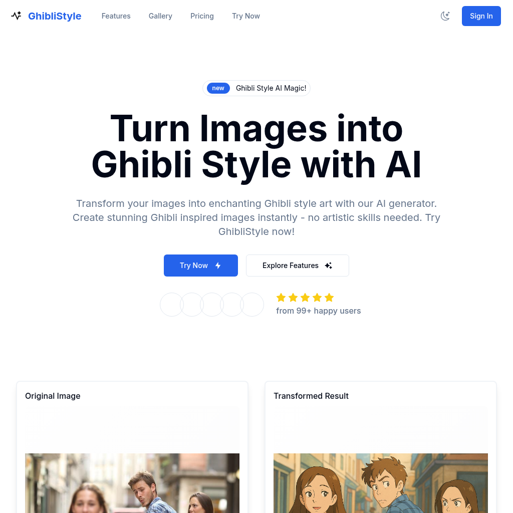 GhibliStyle: AI Ghibli Image Generator