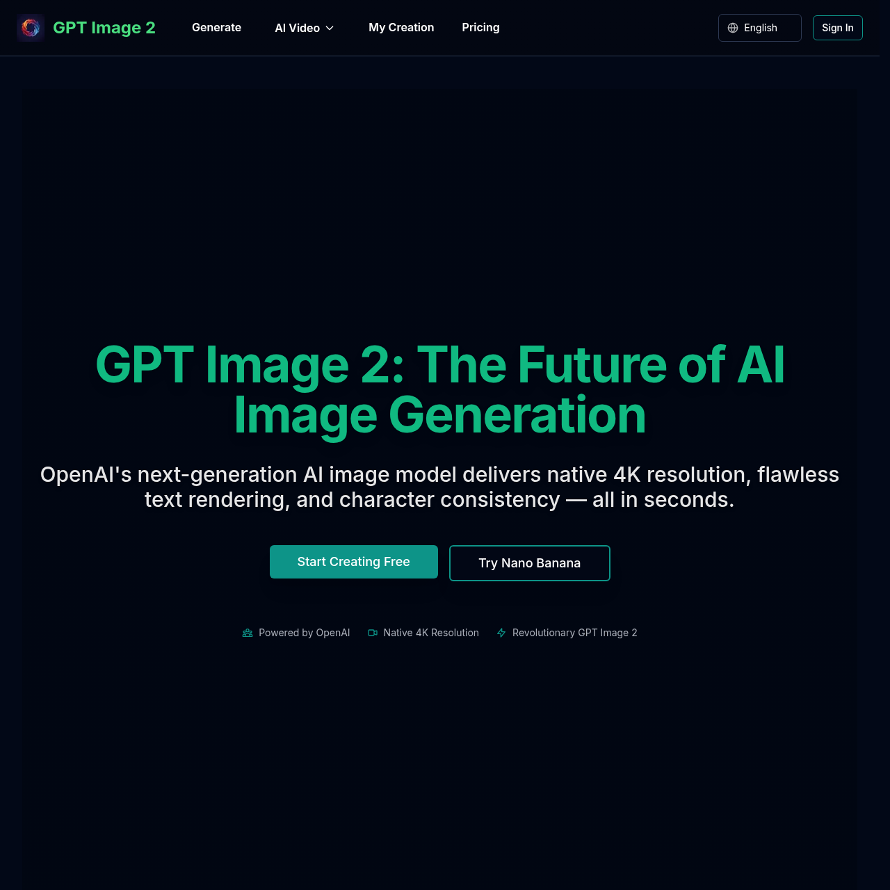 AI Image Generator with 4K Quality & Accurate Text Rendering