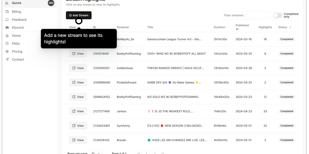 EasyClips - Find and Create Twitch Clips with AI | EasyClips
