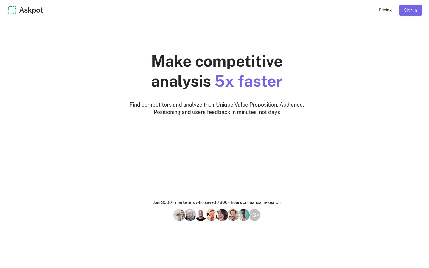 Askpot - Analyze Landing Pages with Ease