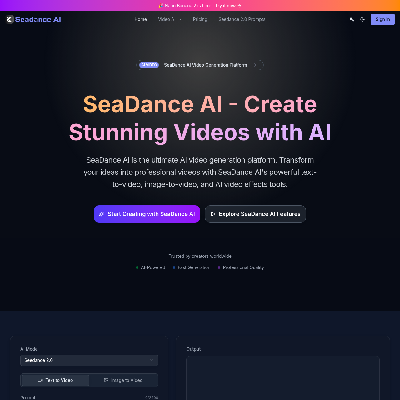 Multimodal AI video generation with Seedance 2.0