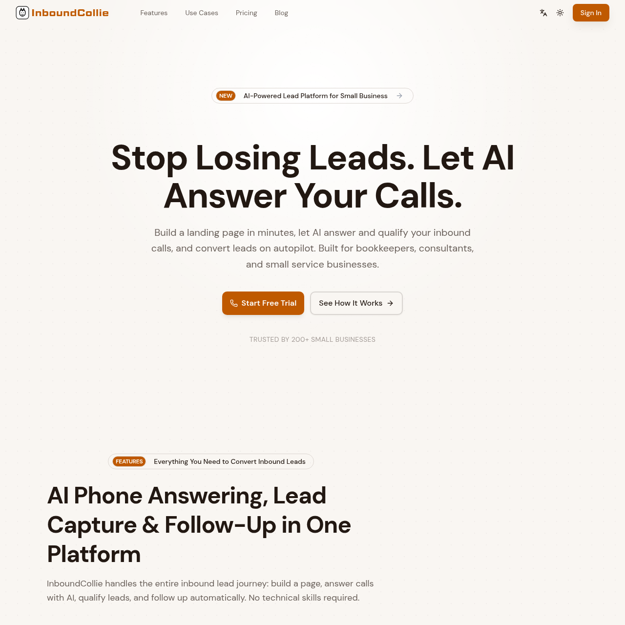AI Phone Answering & Lead Capture for Small Business
