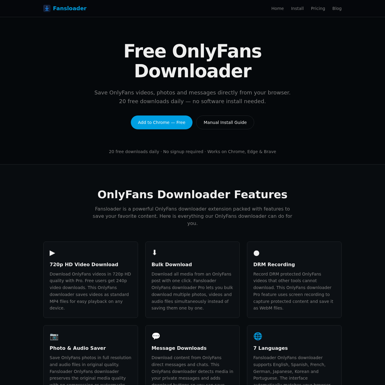 Free OnlyFans Downloader Extension