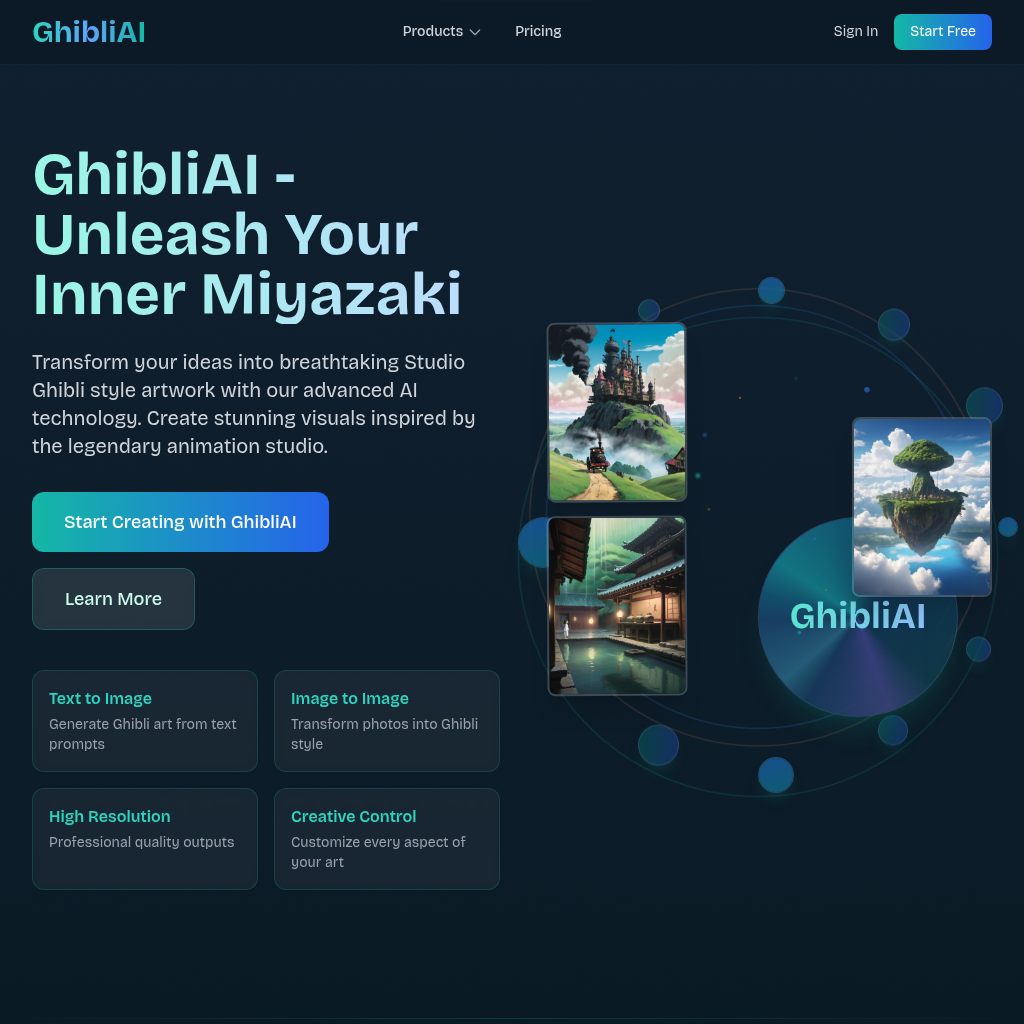 GhibliAI: Studio Ghibli AI Art Generator
