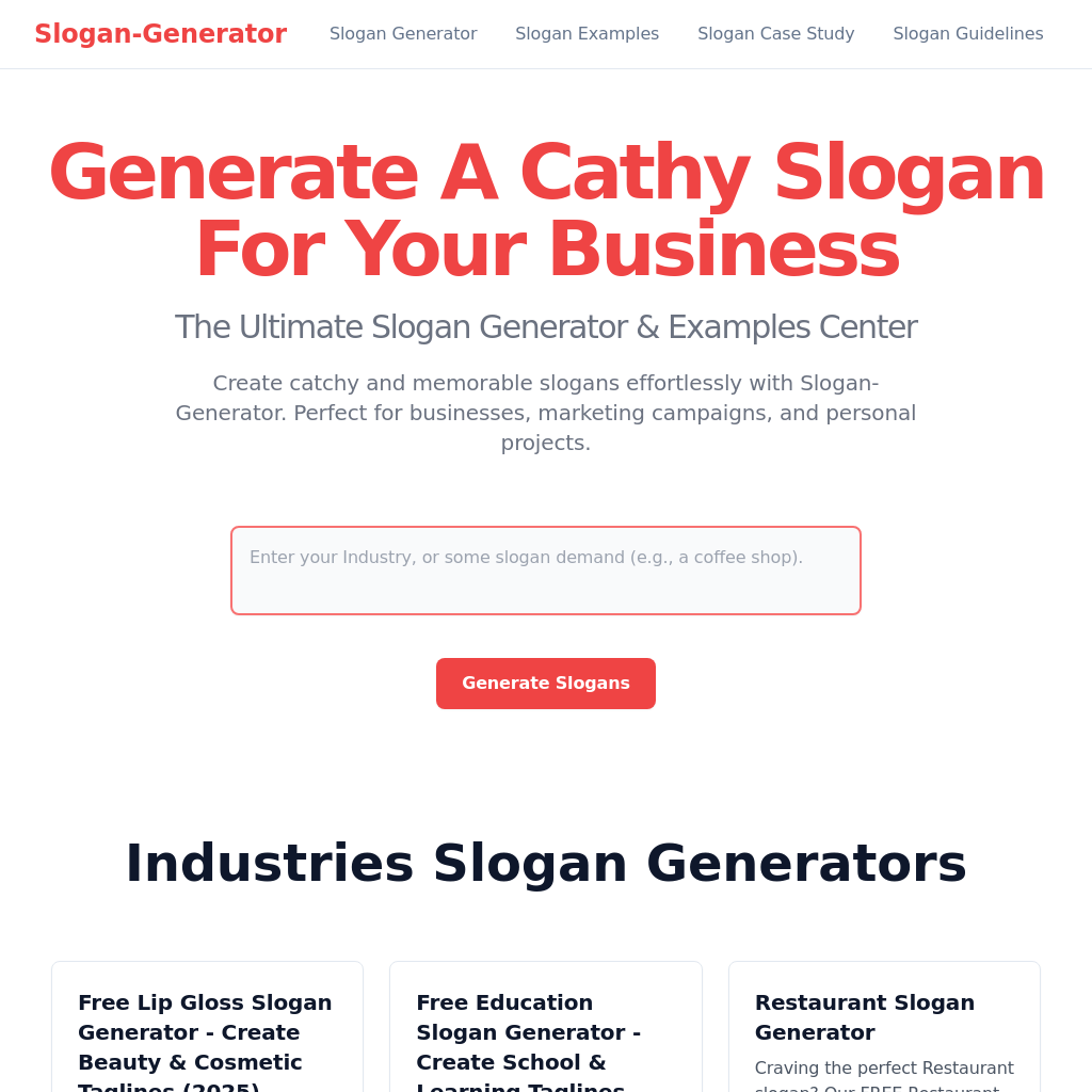 Slogan Generator AI: Free & Easy Slogan Maker