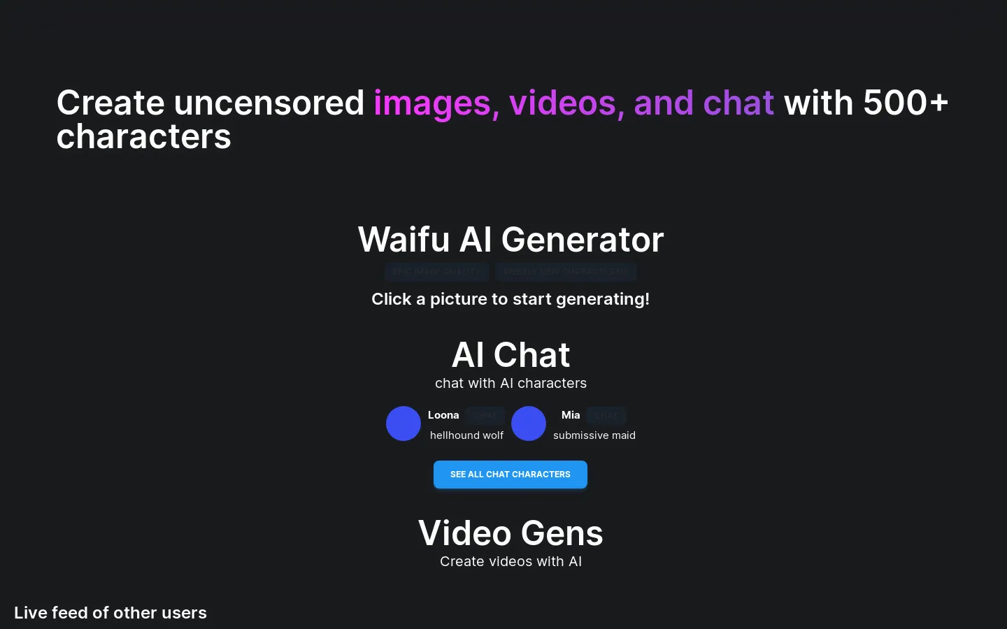 mywaifus.ai | AI Waifus