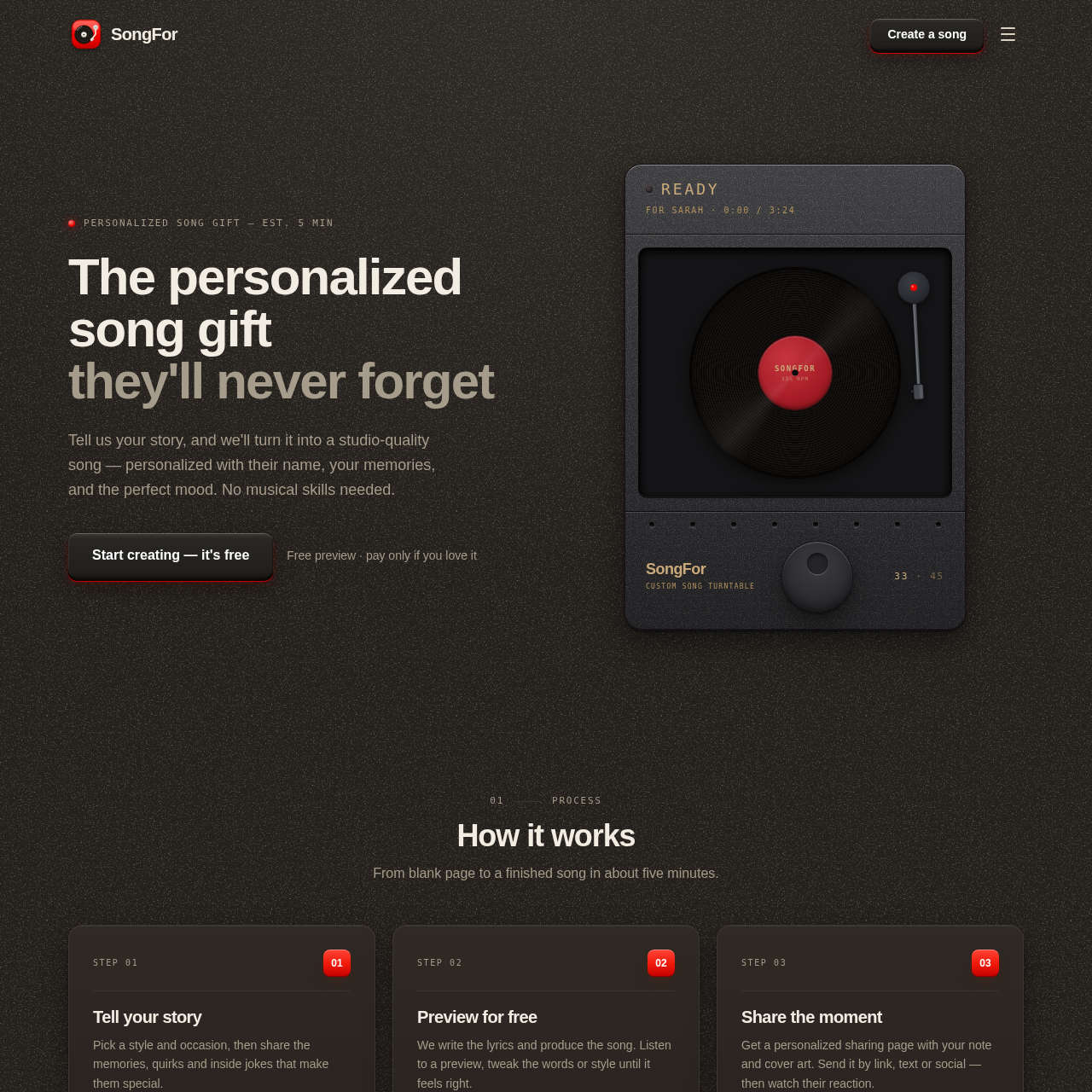 The personalized song gift they'll never forget