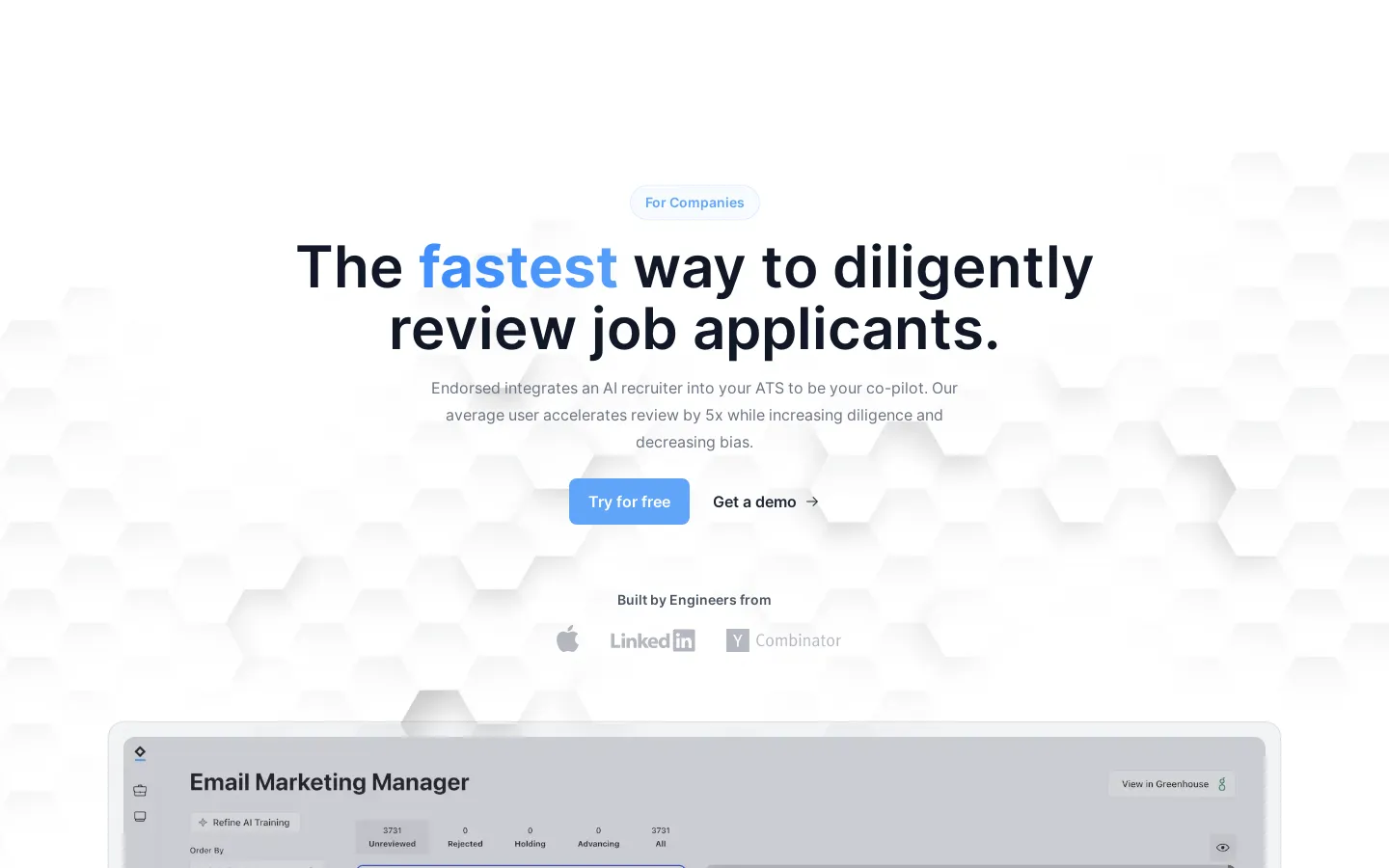 Endorsed | The Fastest Way to Diligently Review Job Applicants