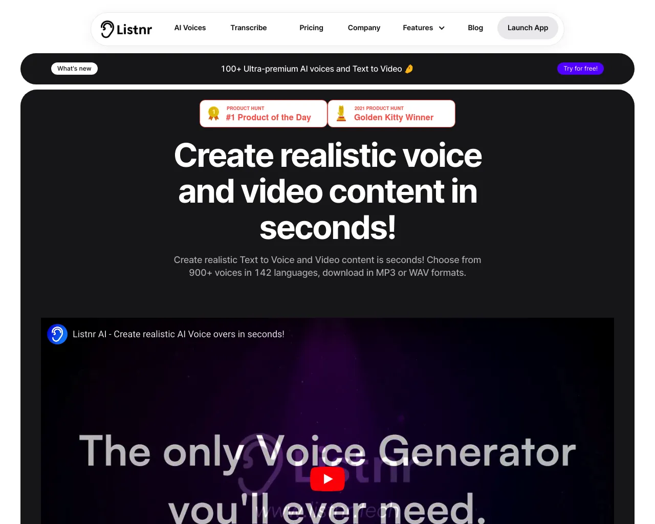 AI Voice Generator - Text to Speech Converter - Listnr