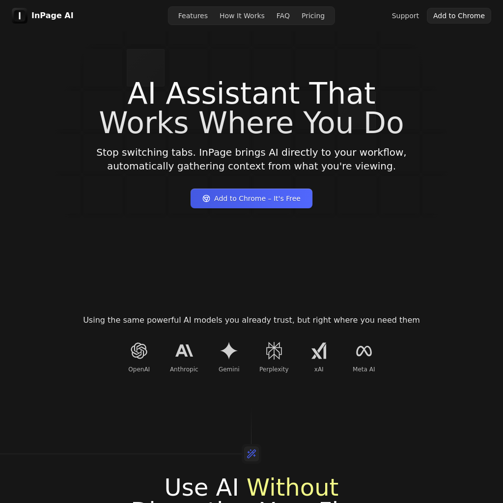 InPage AI - AI Browser Assistant for Chrome