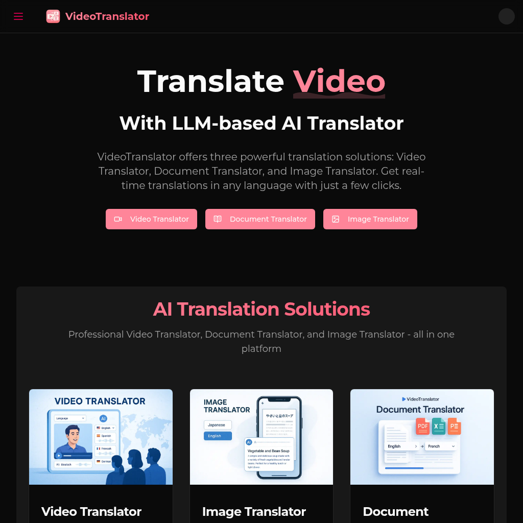 Translate video, document, and image content with AI