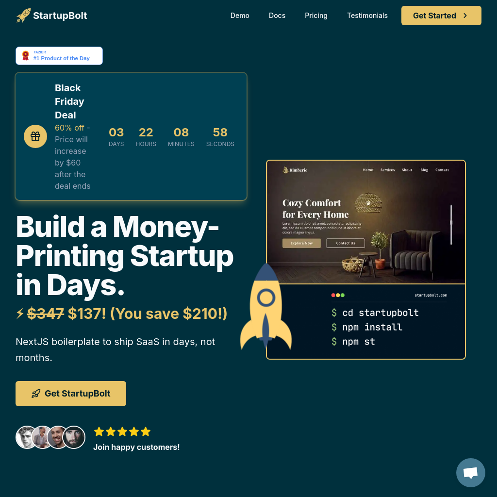 Next.js Boilerplate -The Fastest Way to Build Successful Startups