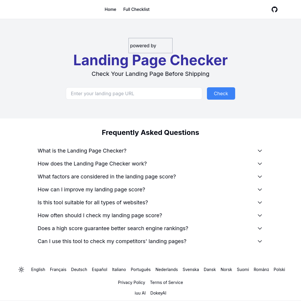Review landing pages for SEO and user-experience issues