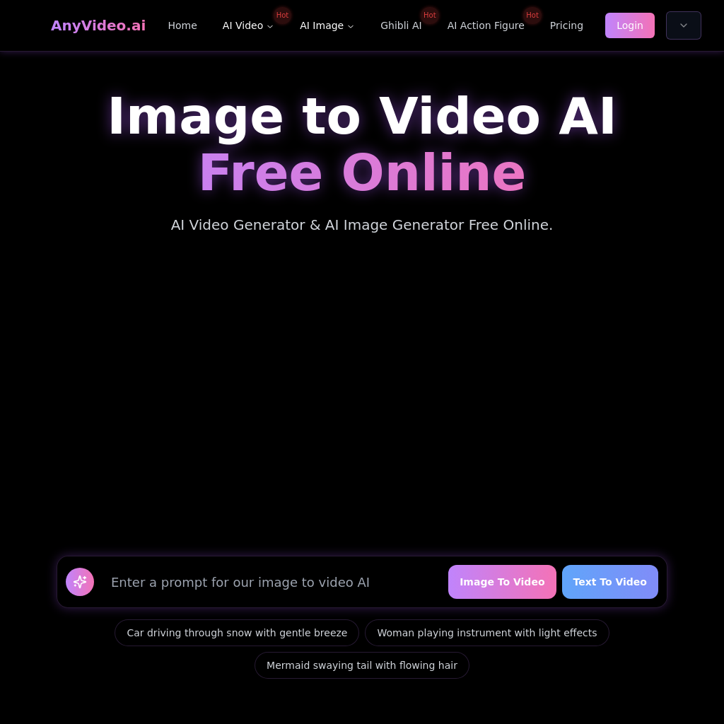 AnyVideo.ai: Image to Video AI Generator - Free Online