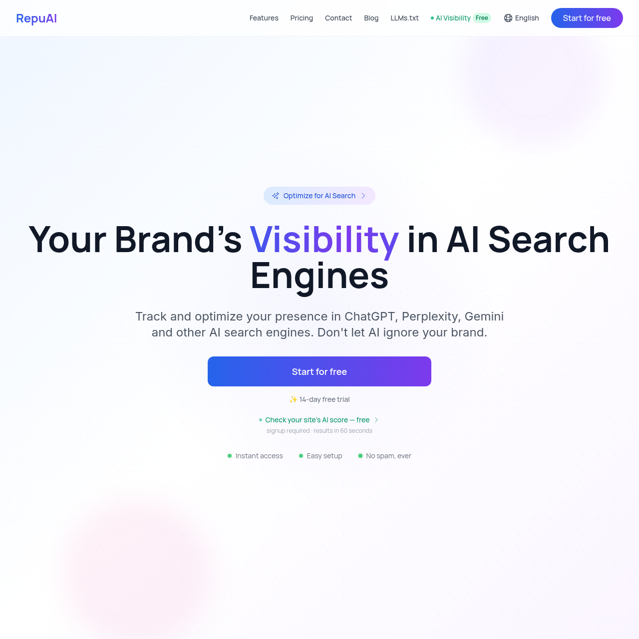 AI Search Visibility & Brand Monitoring
