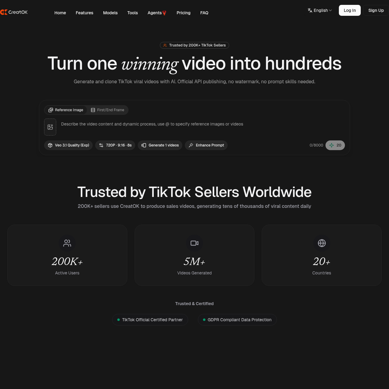 Create and edit images, analyze short videos, and build social creative workflows