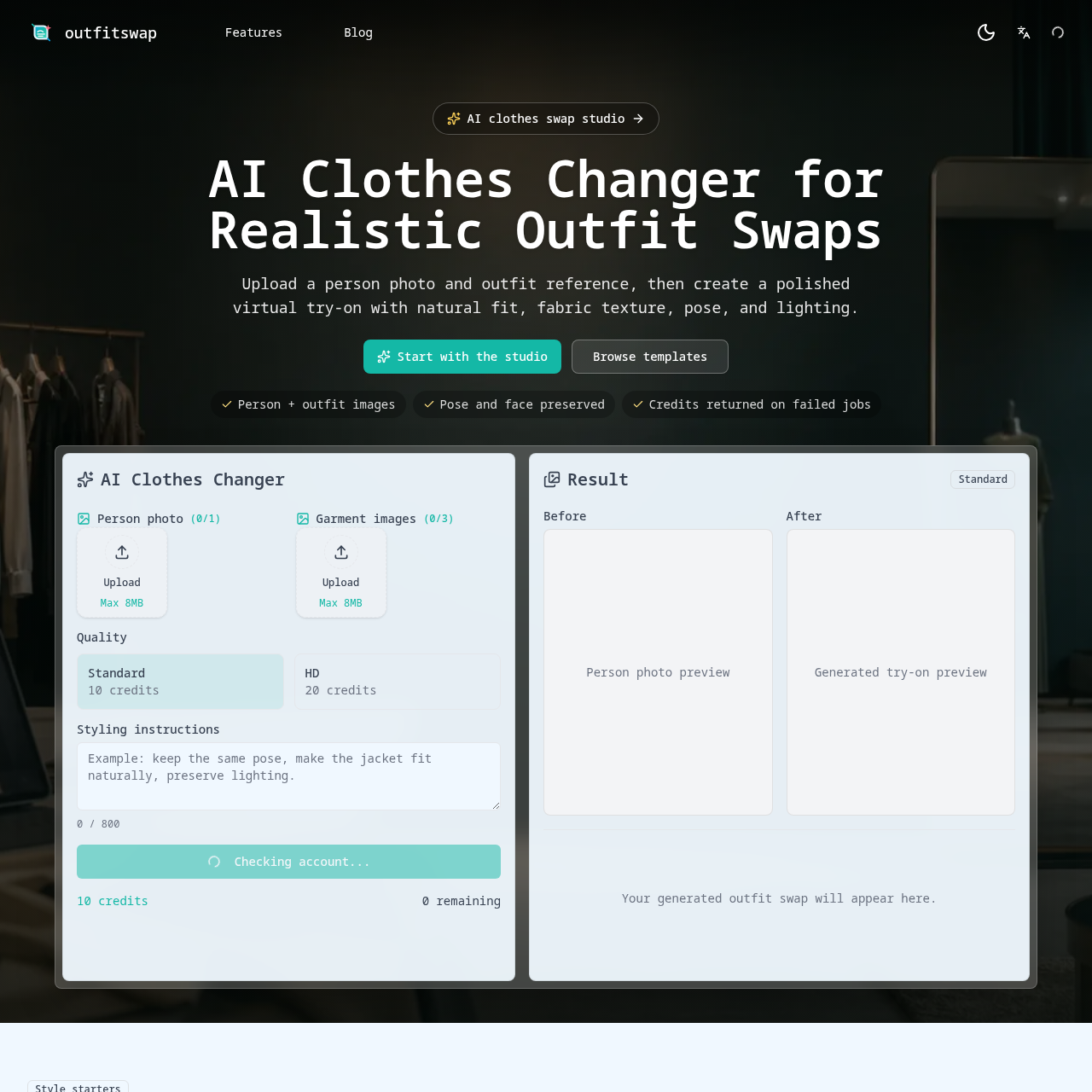 AI Clothes Changer for Realistic Outfit Swaps Online