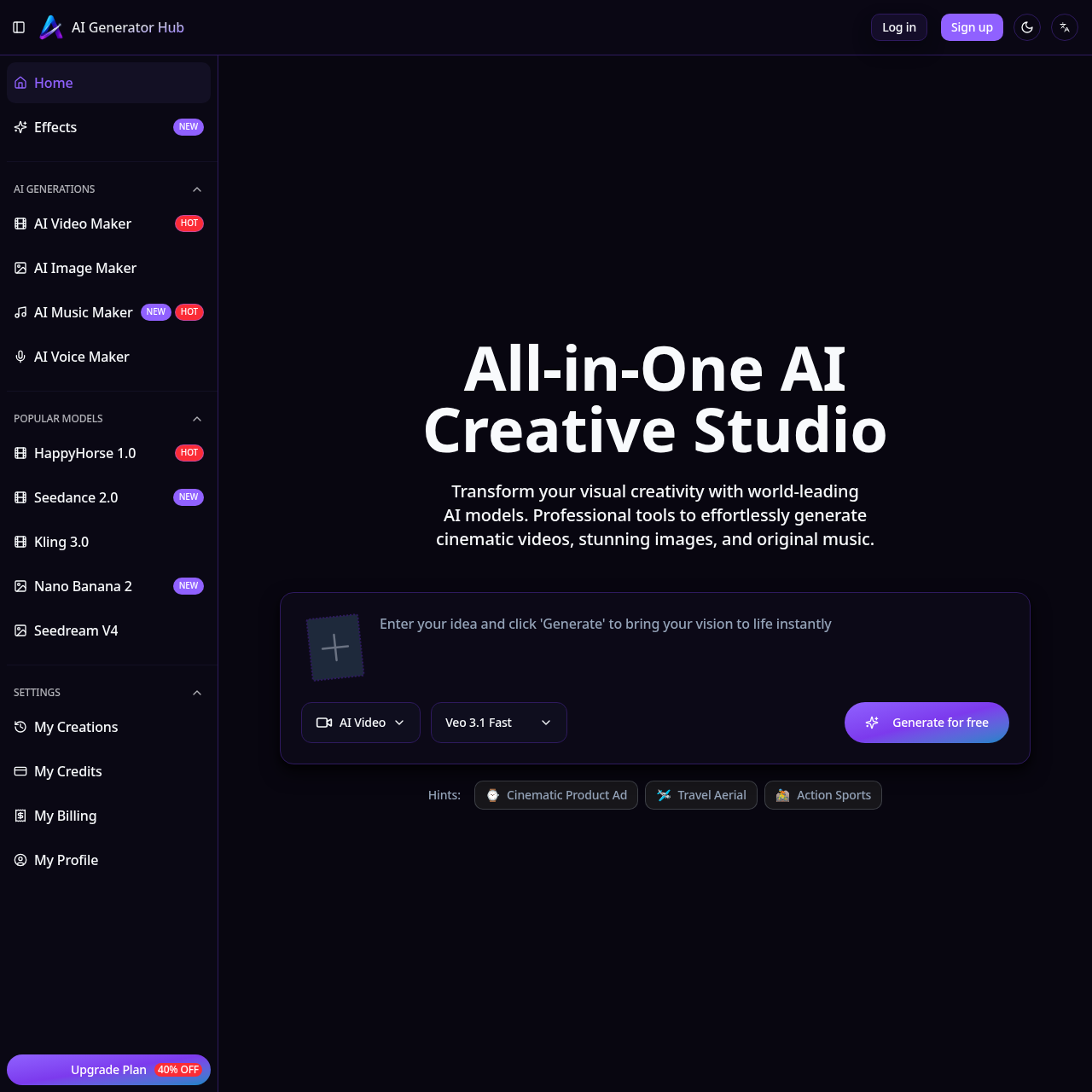 Video, Image & Music Creation