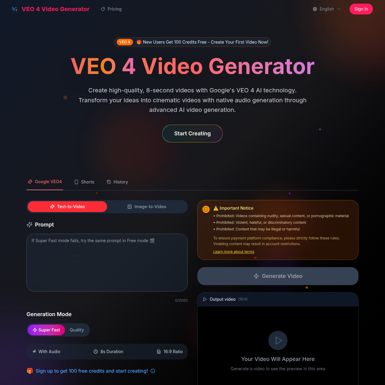 Free Multimodal AI Video Generator By Google DeepMind