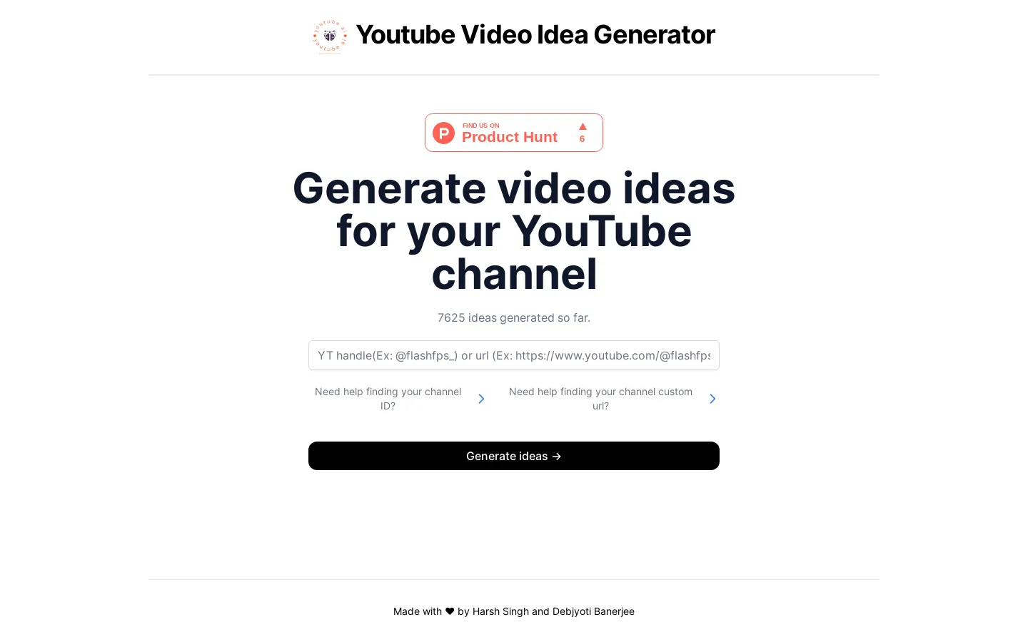 YouTube Video Ideas Generator - Get Inspired for Your Next Video