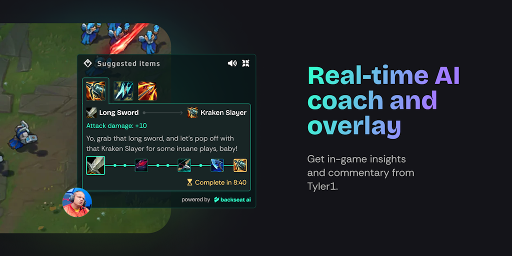 Backseat AI - Your Favorite Creators as AI Gaming Buddies
