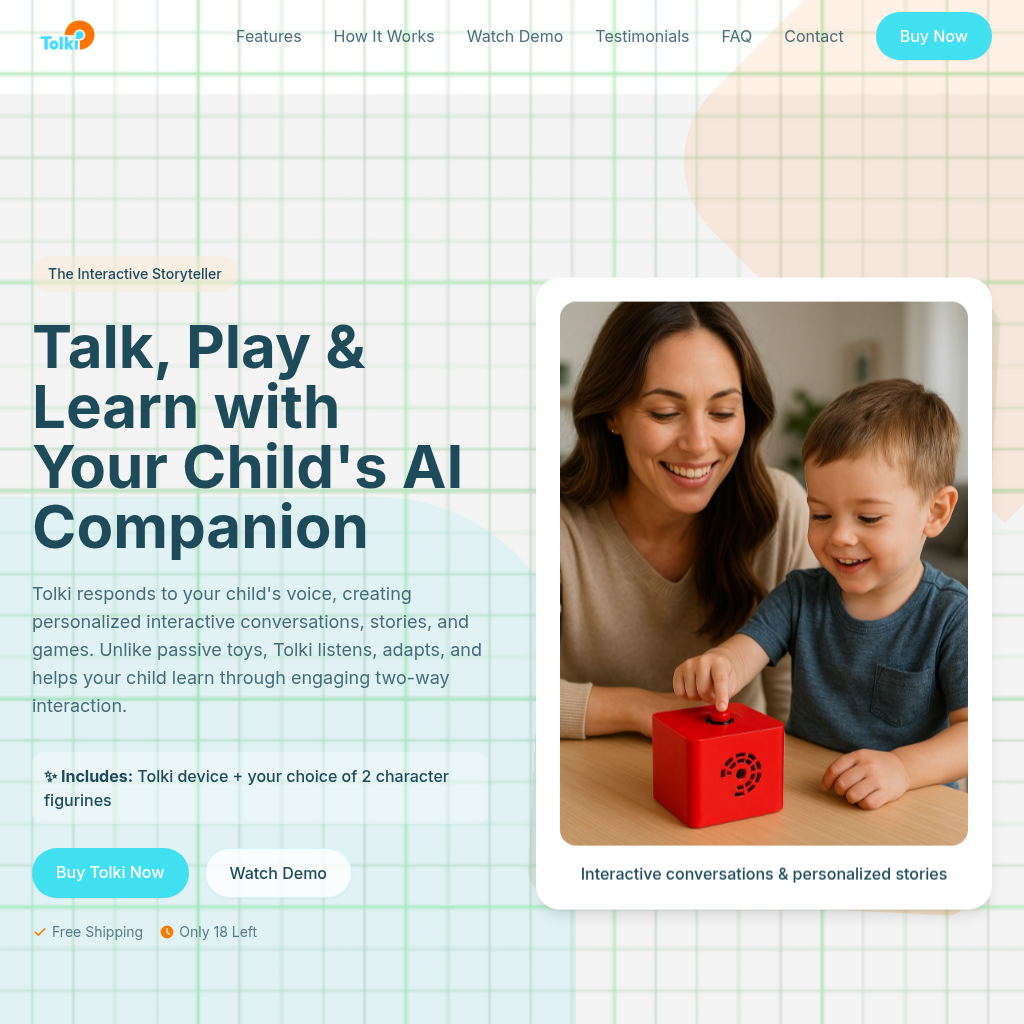 Tolki Smart Storytelling Companion for Kids