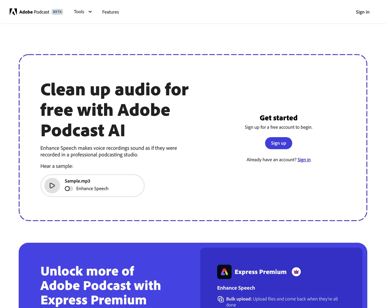 Free AI filter for cleaning up spoken audio