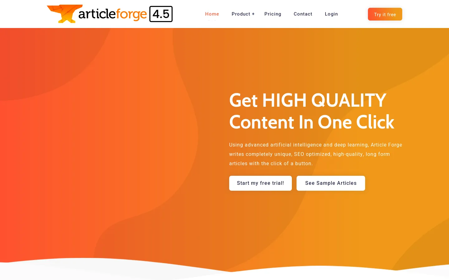 AI Content Generator - Article Forge: Create High-Quality, Unique Articles in Minutes