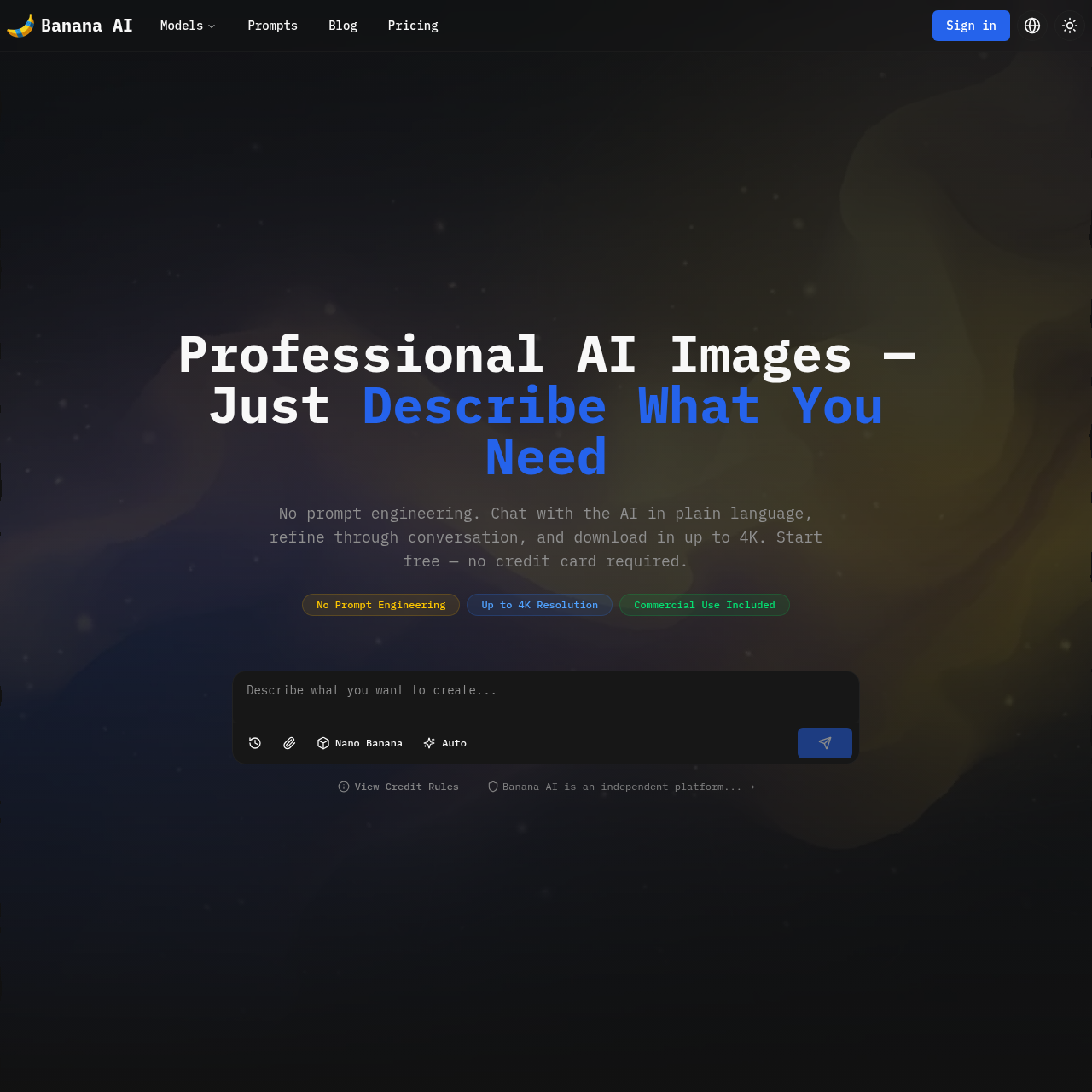 Create and refine professional images through a conversational AI workflow