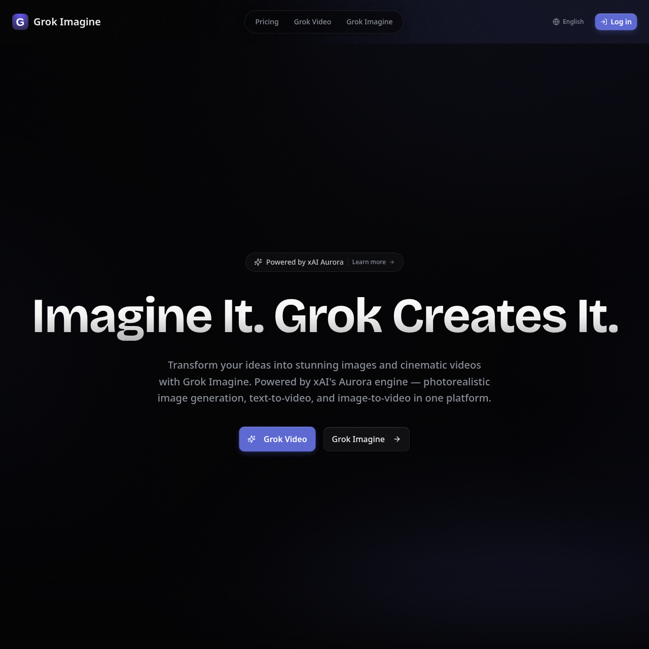 Free AI image & video generator powered by xAI's Aurora engine