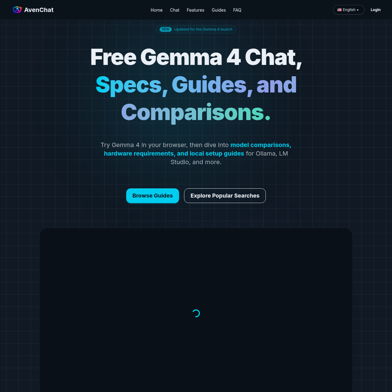 Free Gemma 4 Chat, Updated Guides, and Model Comparisons
