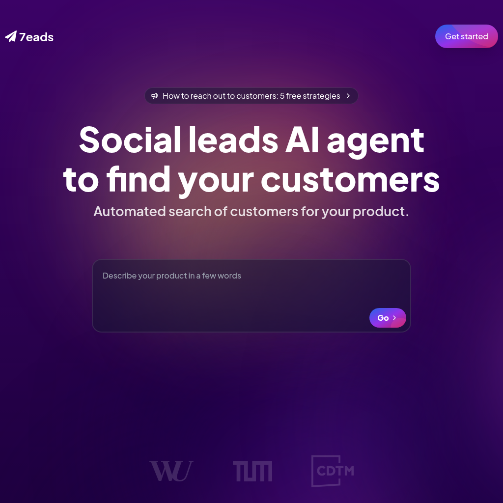 7eads - AI Lead Generation from Social Media & Forums