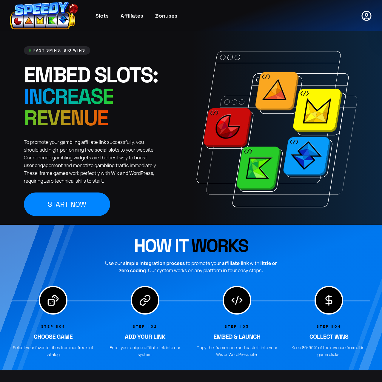 No-Download Slots Widgets for Webmasters