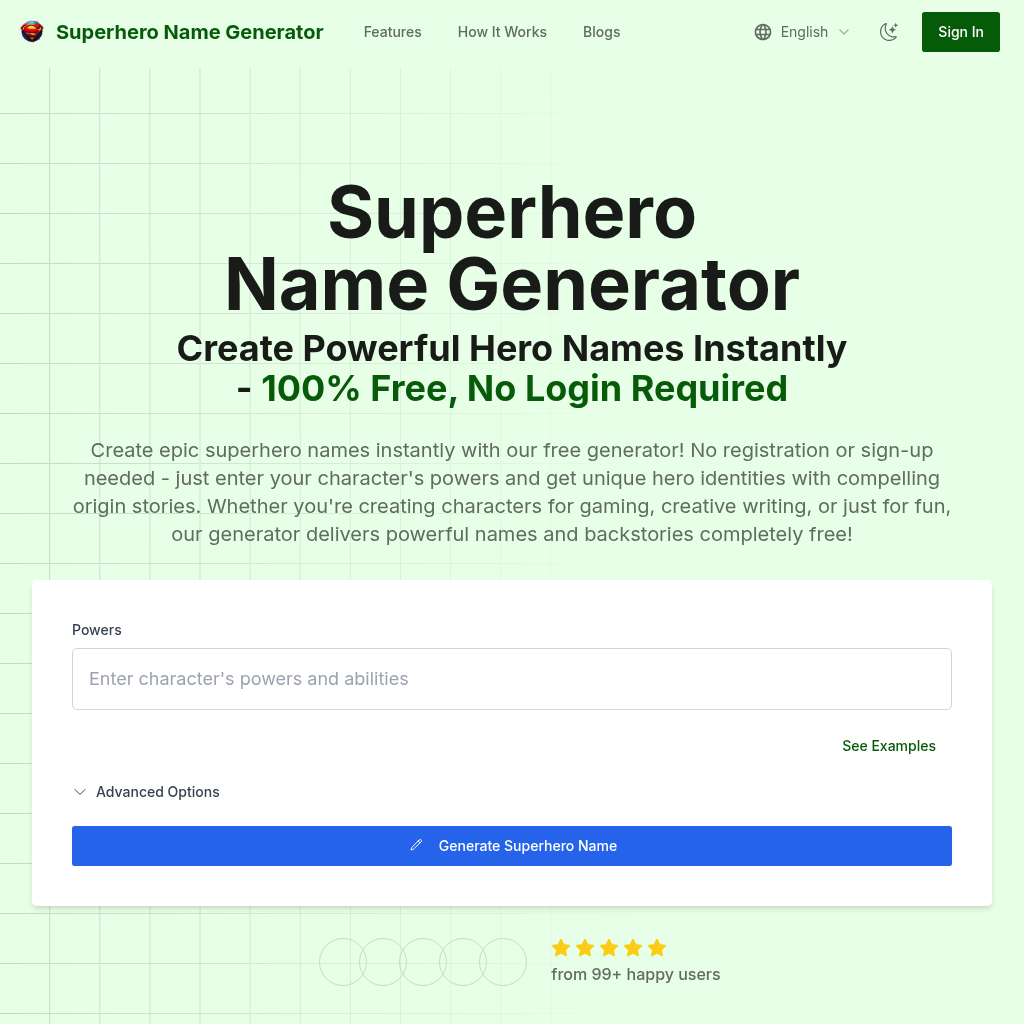 Superhero Name Generator: Create Epic Hero Names