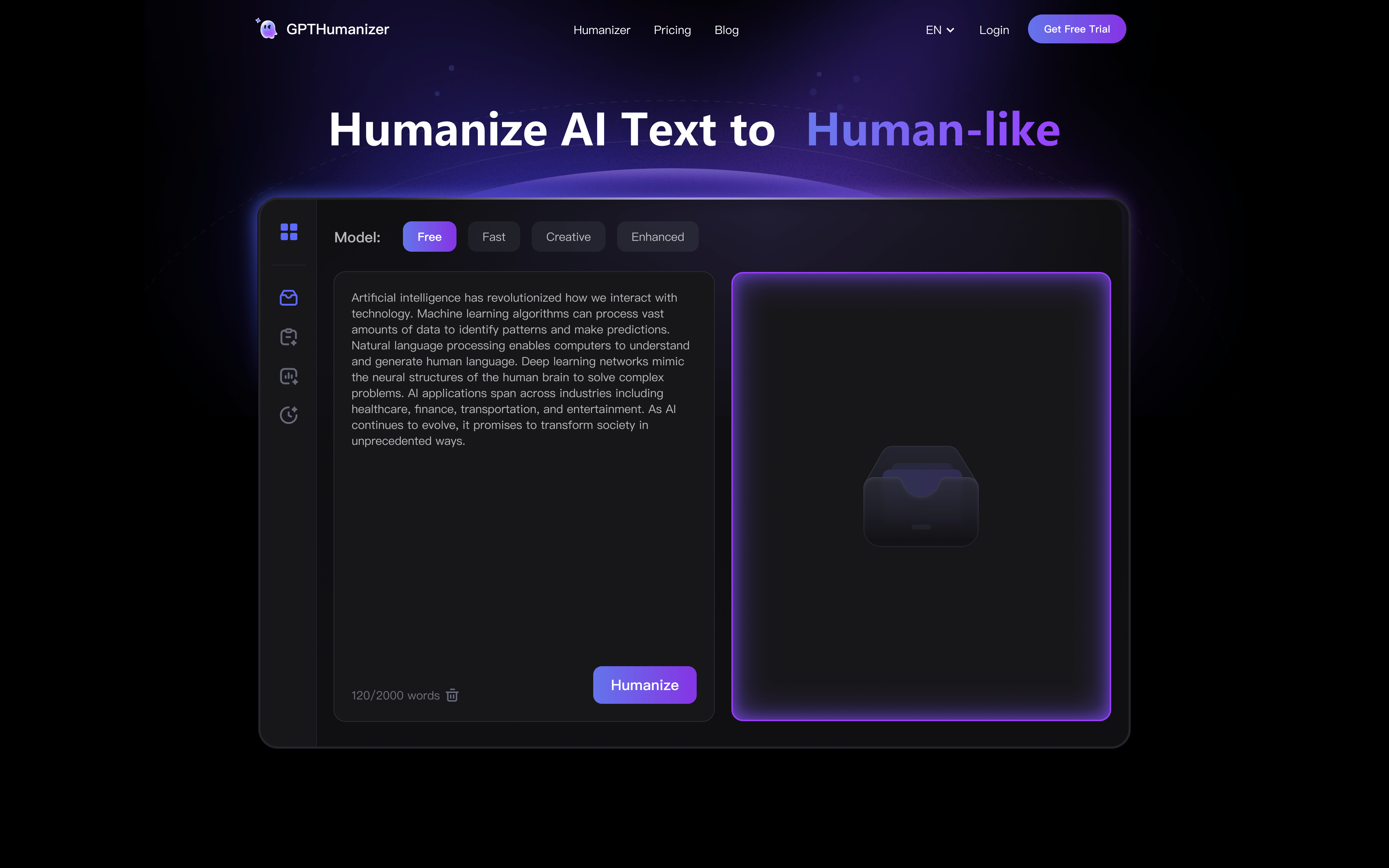 GPTHumanizer: Free AI Content Humanizer - Improve SEO & Originality