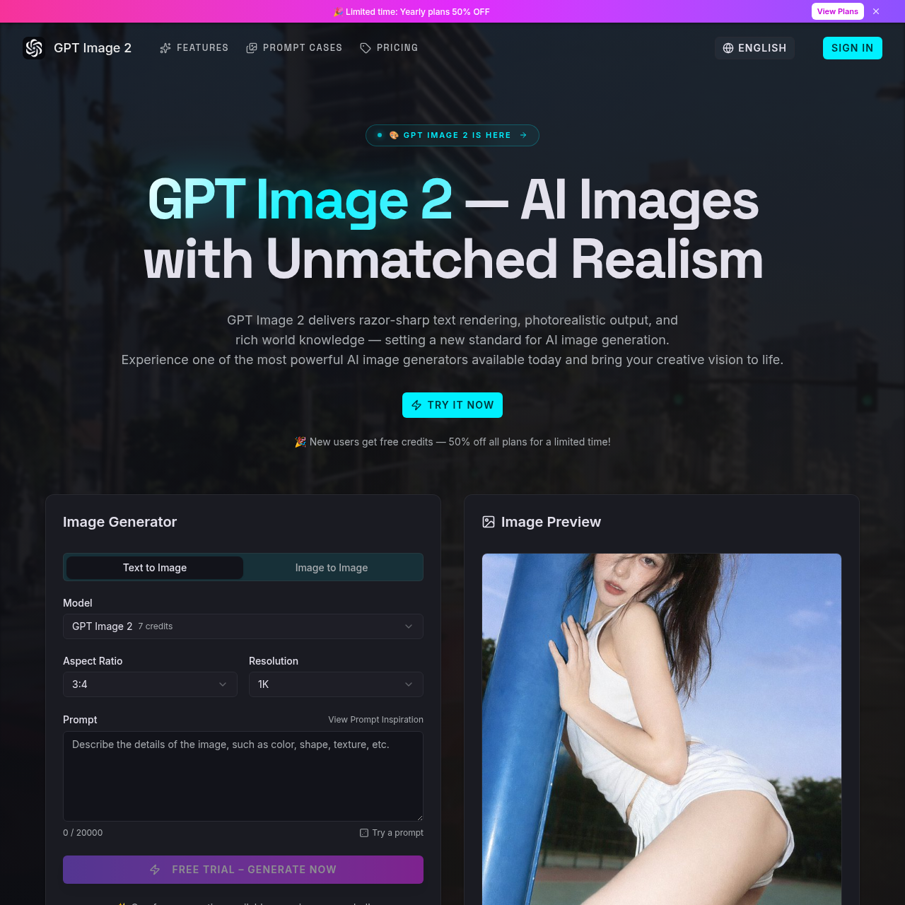 Free AI Image Generator — Photorealistic Output