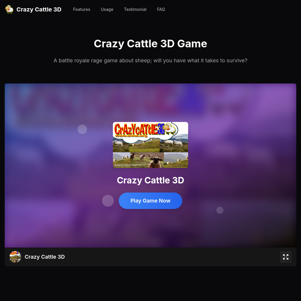 Crazy Cattle 3D: Free Online Sheep Battle Royale Game