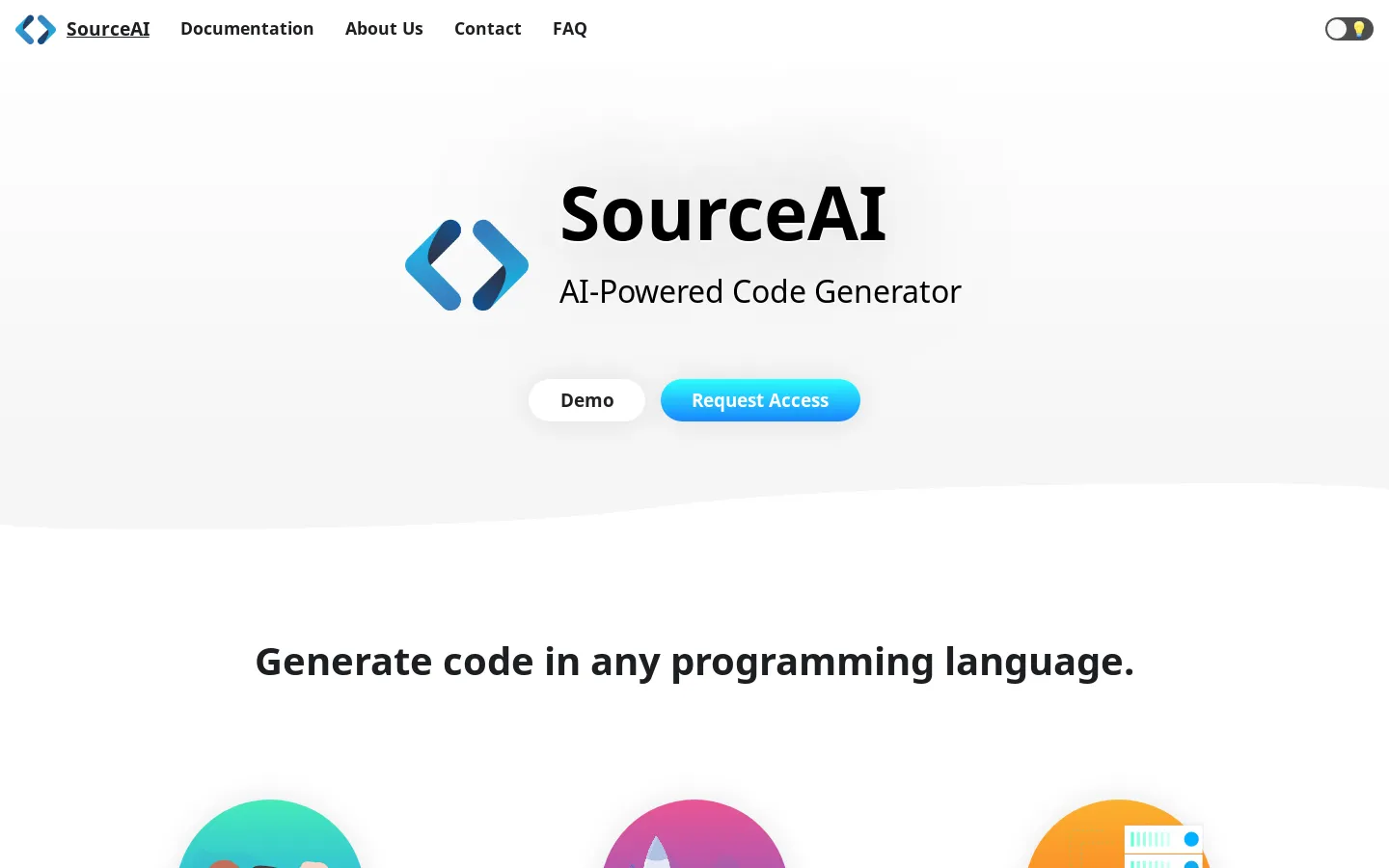 SourceAI | AI-Powered Code Generator