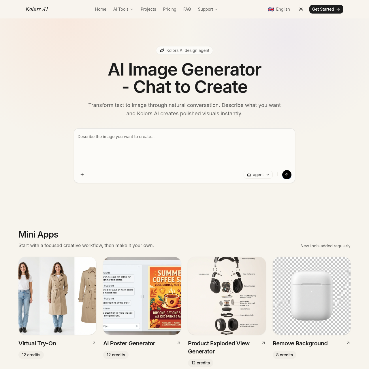 Product-ready visuals from a simple description