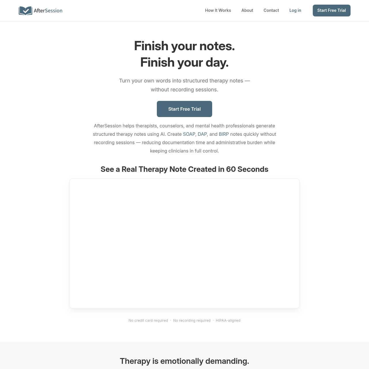 AI Therapy Notes in Minutes