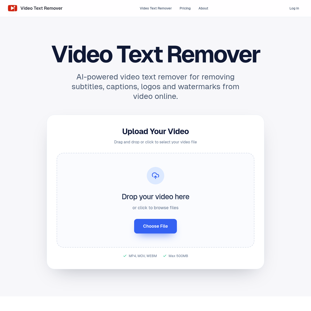 Remove subtitles, captions, logos and TikTok watermarks from video online with AI.