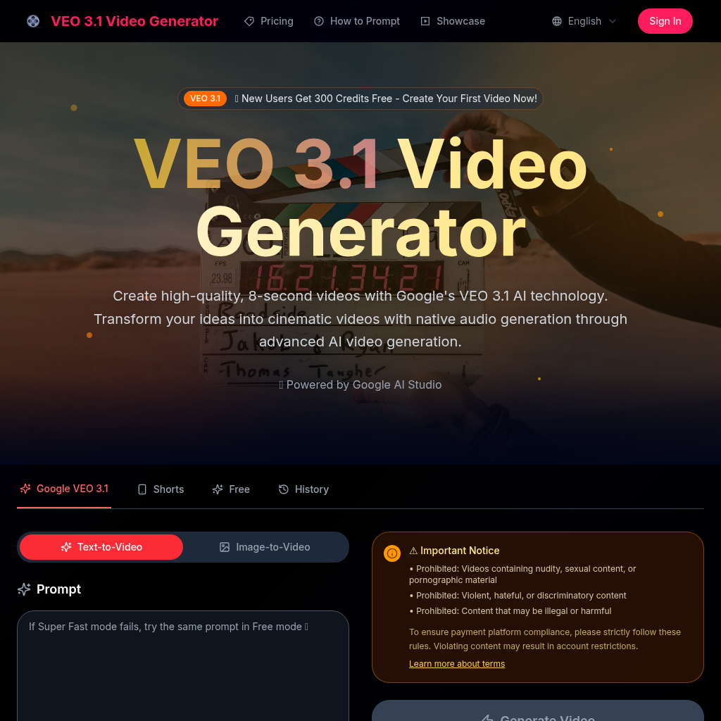 Create short cinematic AI videos with native audio