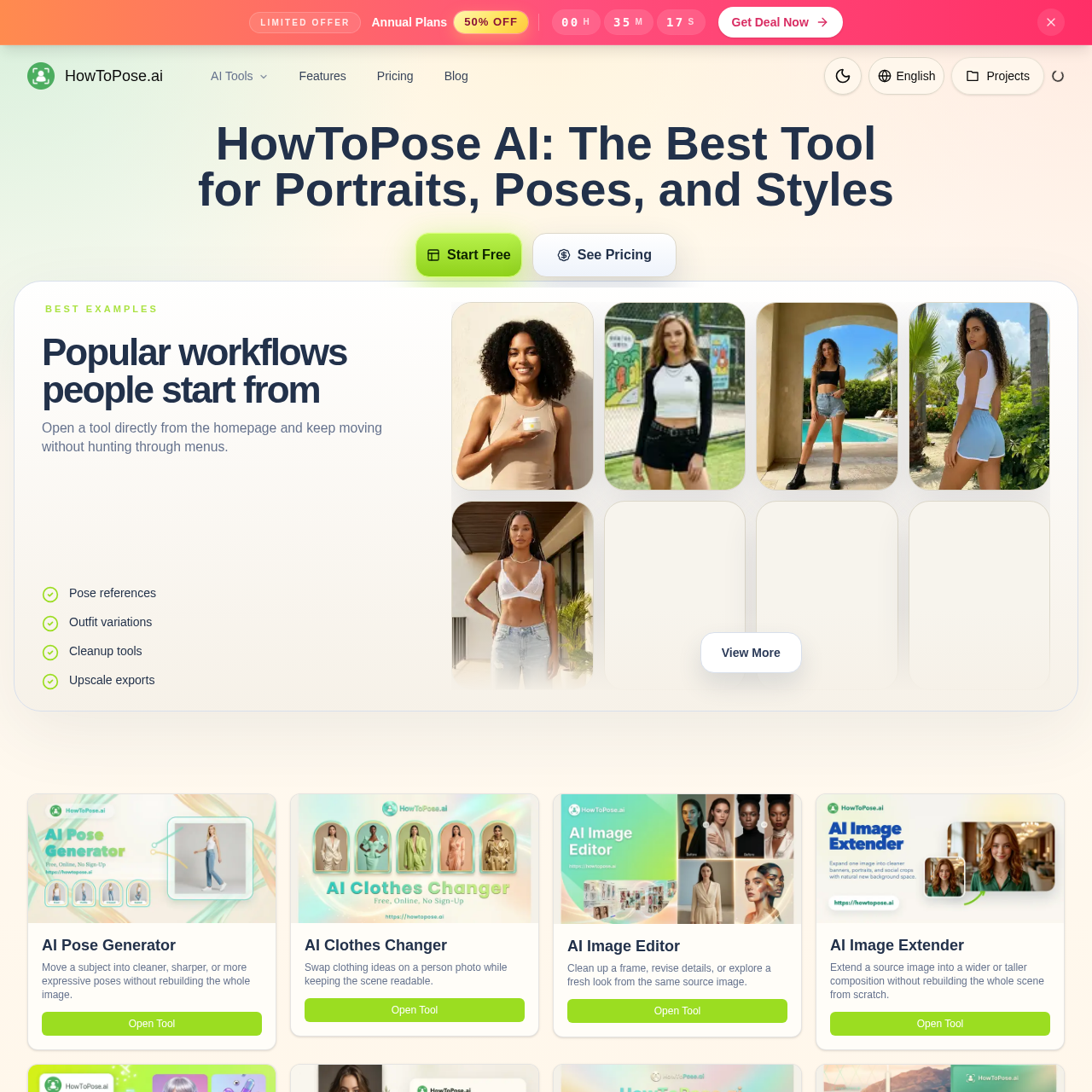AI Pose Generator - Free Online Change Any Poses from Photo